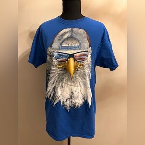 Cool Blue Eagle Graphic Tee